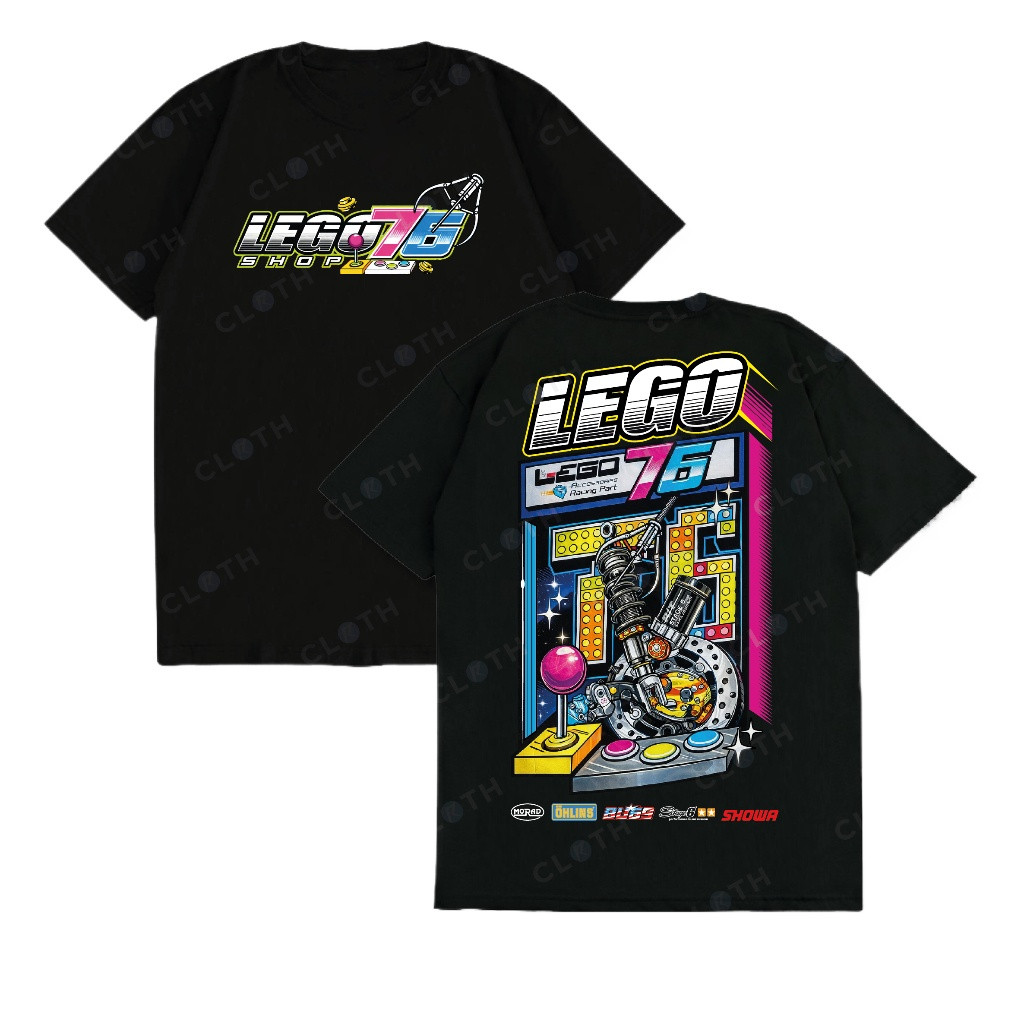 Baju Kaos Racing LEGO76 Thailand Drag Race Combed 30s Distro Premium Pria Wanita Viral Terbaru