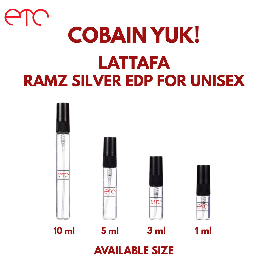 DECANT Parfum Lattafa Ramz Silver EDP for Unisex