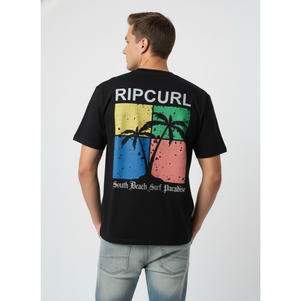 COD Kaos distro Unisex Pria Wanita RIPCURL || 100% COTTON COMBED 24s PREMIUM