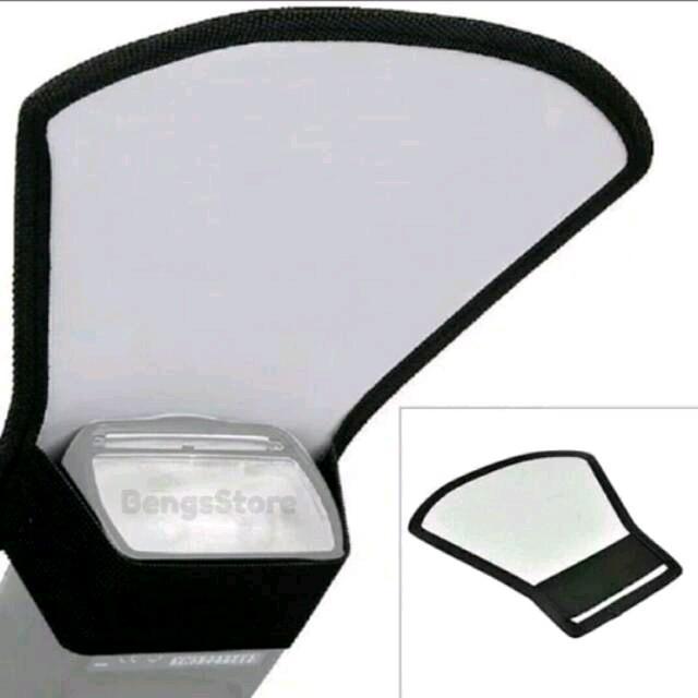 Flash Reflector Diffuser SoftBox 2in1 Reflektor Diffuser Silver White