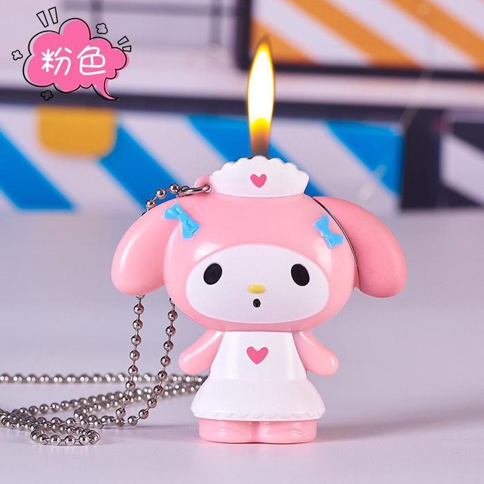 Korek Api Bentuk Melody Korek Api Koleksi Lucu Korek Api Isi Ulang Gas Unik Murah - Pink