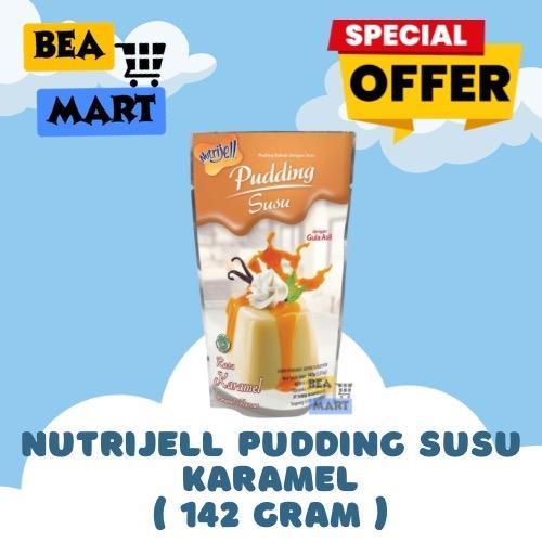 Nutrijell Pudding Susu KARAMEL 142gr | Nutrijel Rasa Caramel Gula Asli Puding Powder 142 g gr gram