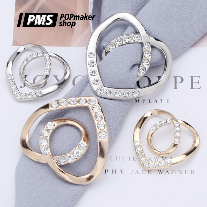 POPmaker shop Ring Bros H982 - Pin Hijab & Aksesoris Rok Mutiara dengan Gesper Lilit, Aksesoris Fash