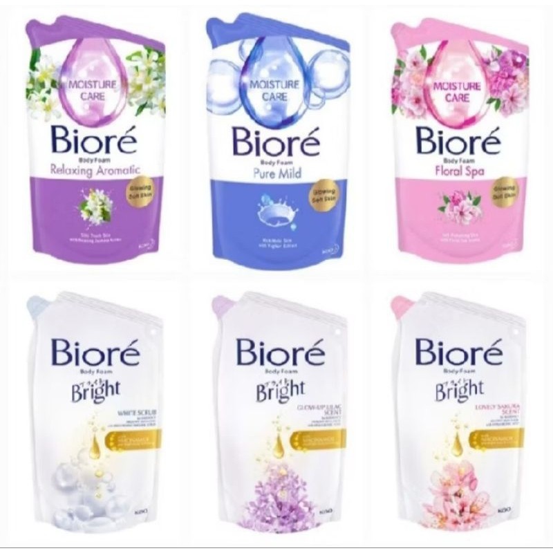 Biore Body Foam Refill 400/380ml Skin Caring
