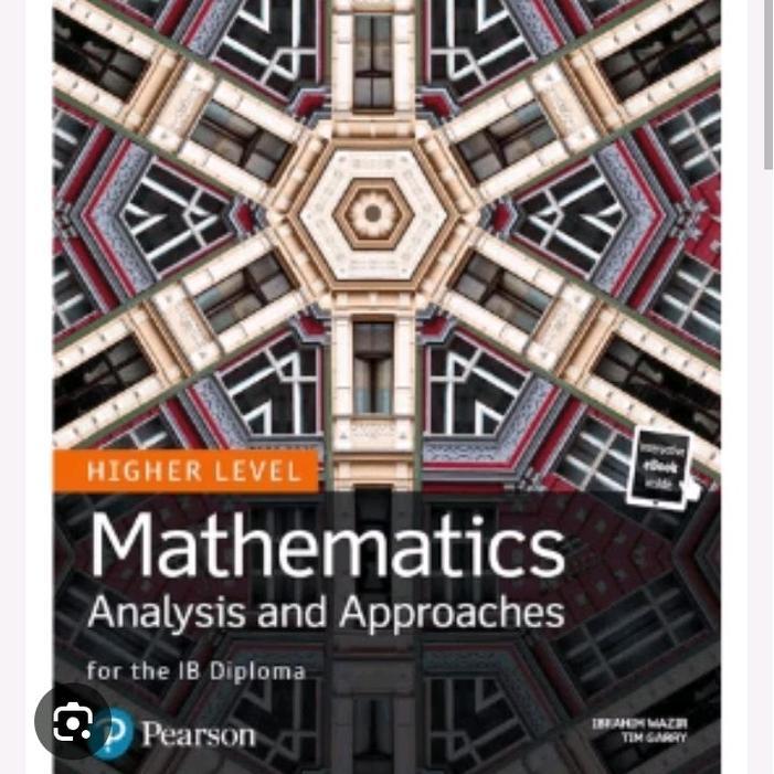 Pearson IB Mathematics Analysis and Approaches HL - BLACK AND WHITE