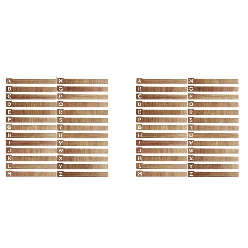 52 Pcs Vinyl Record viders Wooden Record viders Alphabetical AZ Vinyl Record Storage viders Record H