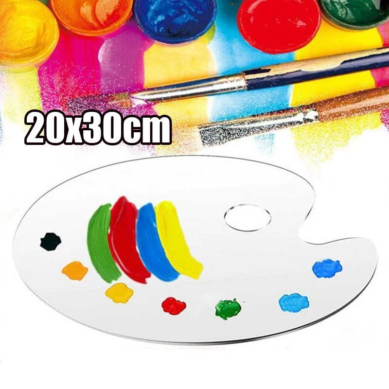 Pallete Transparan Akrilik Cat Palet Cat Lukis Akrilik Tatakan Cat Akrilik Mixing Palet Wadah Cat Ak