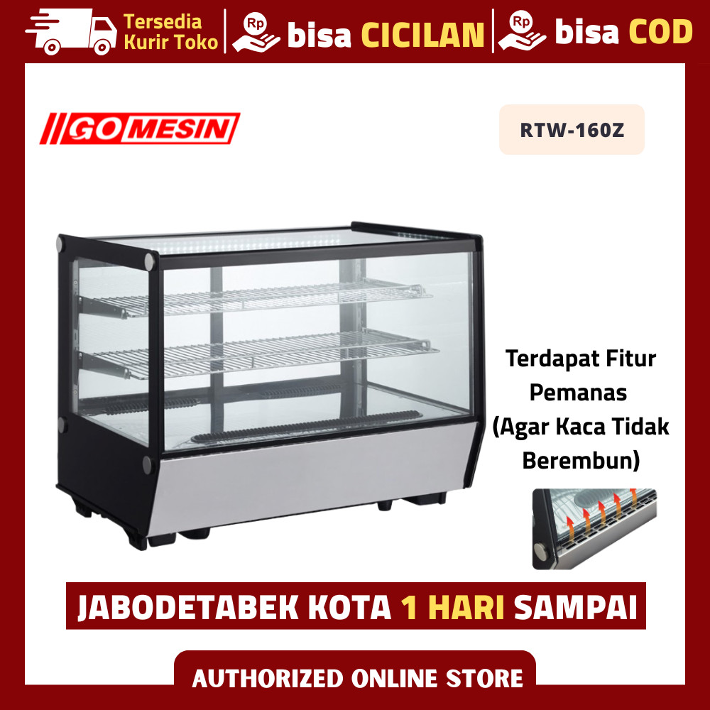GEA RTW-160L-5CH SHOWCASE CAKE SHOWCASE PENDINGIN KUE