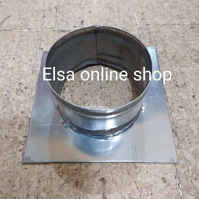 Sok lempeng konektor selang fexsibel cerobong asap 4 inchi