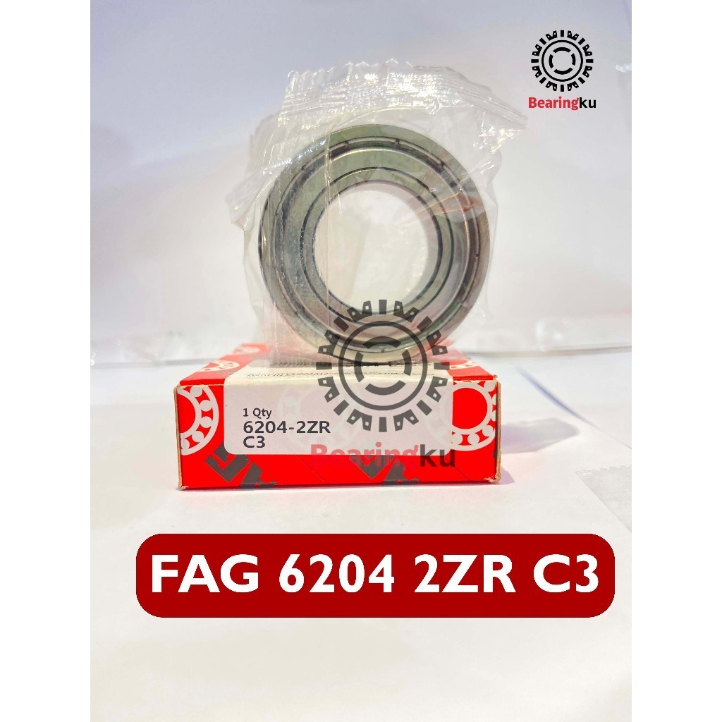 Ball Bearing FAG 6204 2ZR/C3 6204ZZ C3 Original 20x47x14