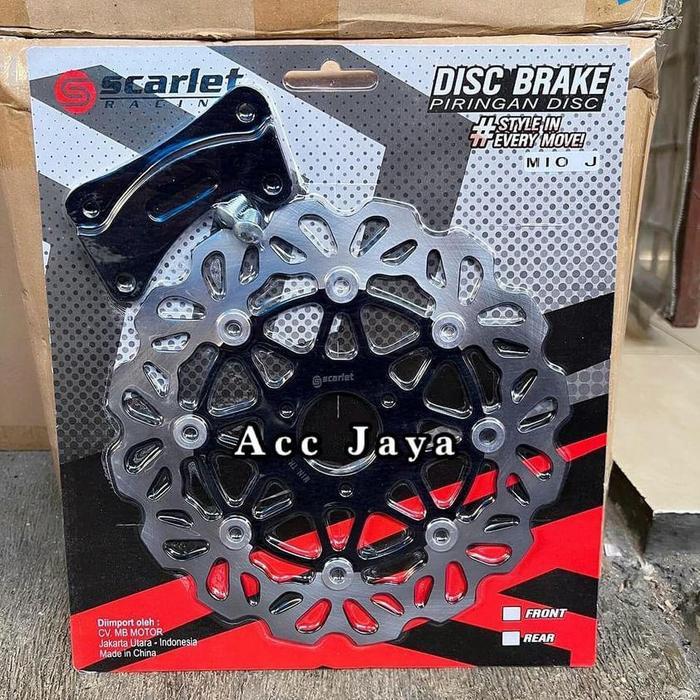 Piringan Cakram Disc Lebar Besar 260MM Motor Mio J / Mio M3 Lubang 3 - SCARLET PSM L3