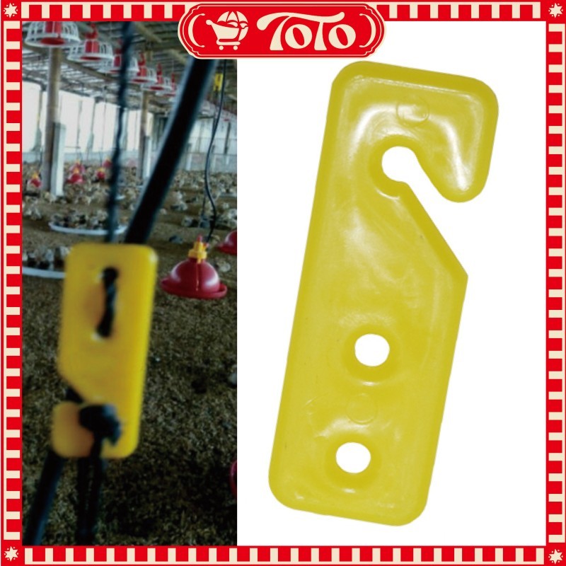 Adjuster Plate Tempat Makan Ayam 50PCS Pengikat Tali Pakan untuk Kandang Ayam Poultry Feeder Clip