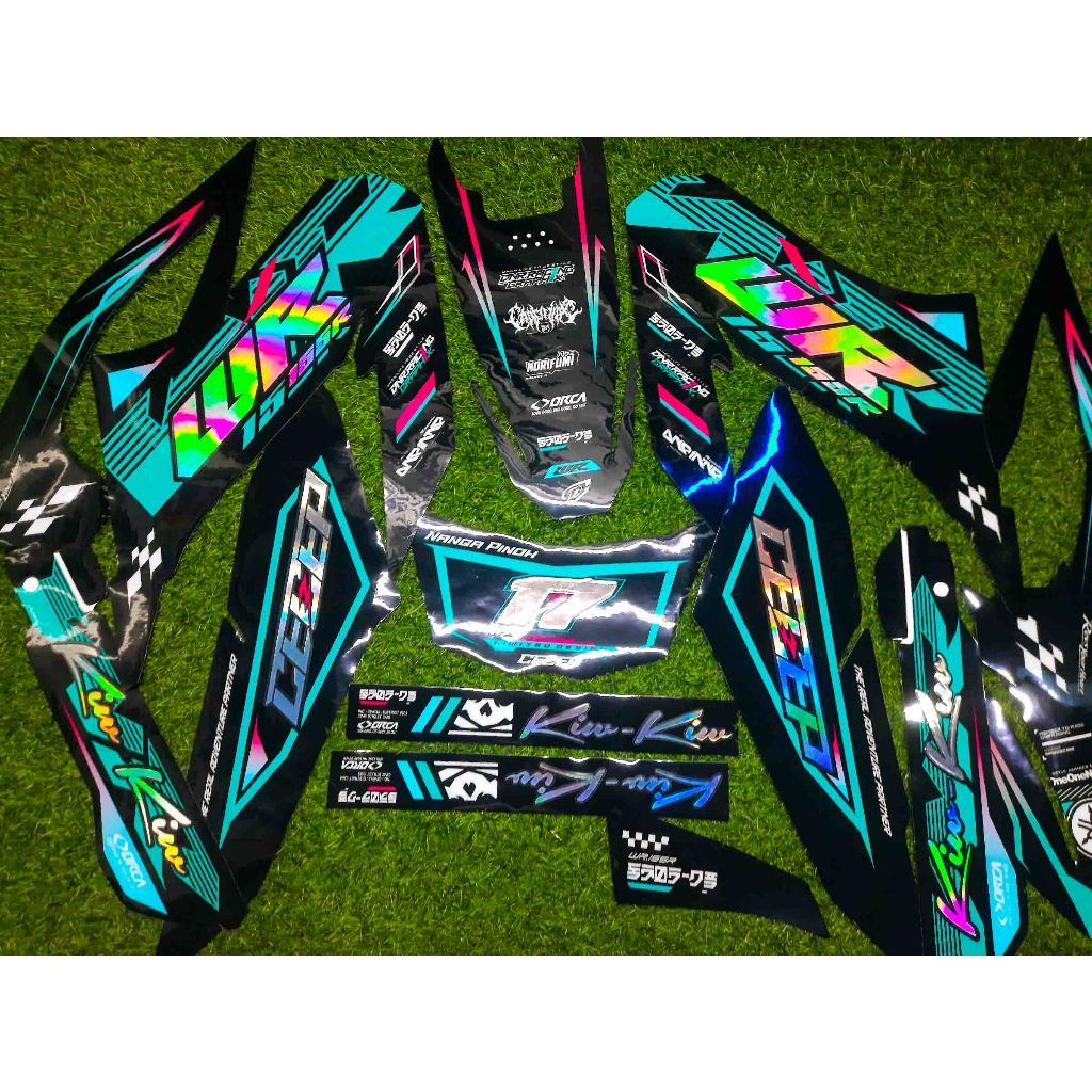 0011 decal sticker TOSCA SERIES  Custom Decals KLX, DTX , WR, CRF Supermoto/Motocross // DNRRACING t