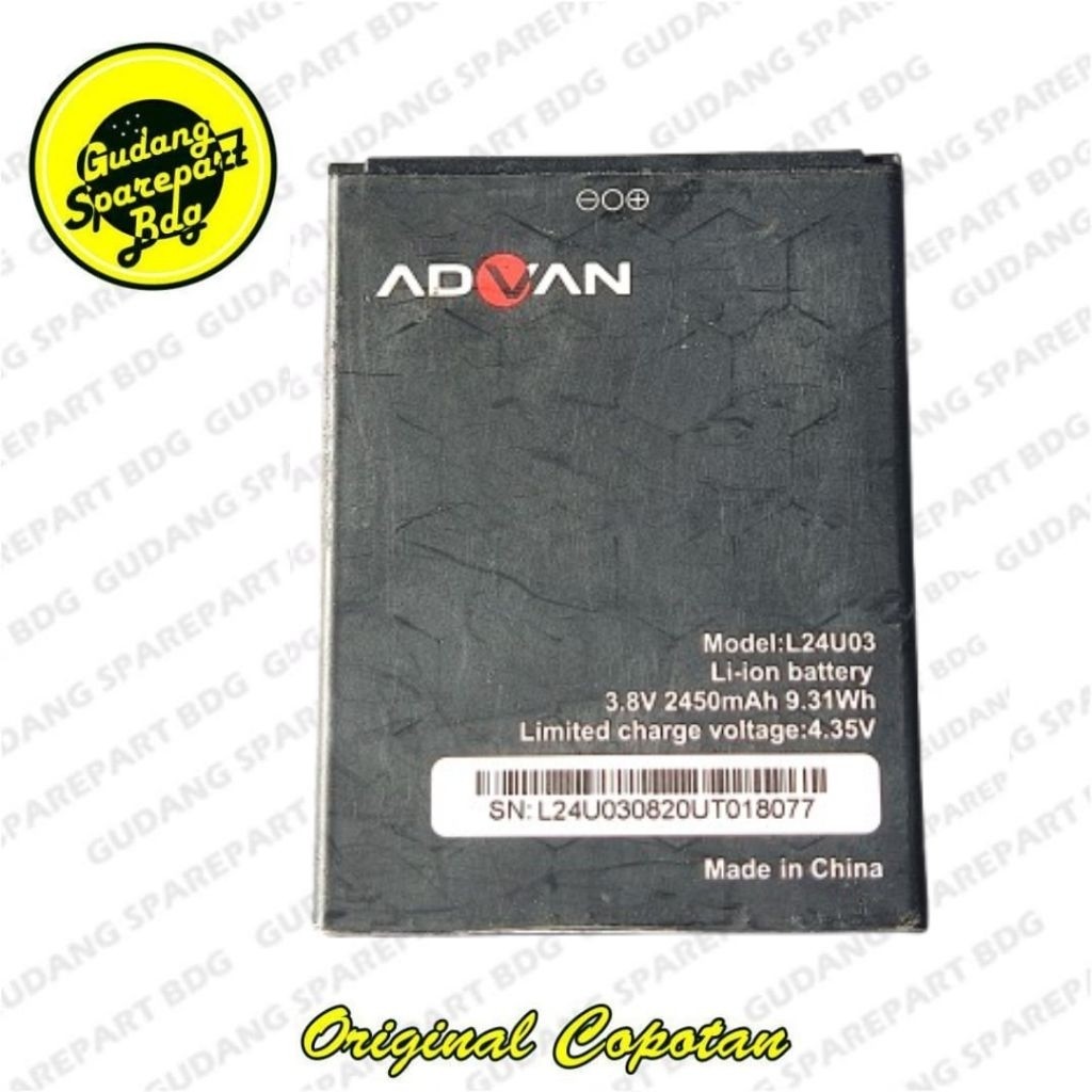 Baterai Advan Nasa S202 L24U03 Second Copotan