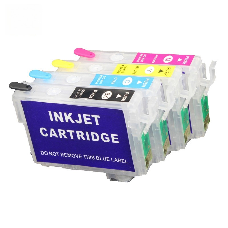 Refillable Ink Cartridges for Epson TX600FW TX550W X610 CX5600 CX5900 T13 TX121 C79 C90 C92 C110 CX3