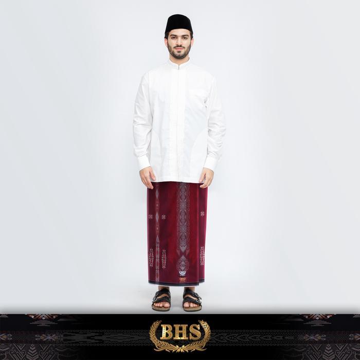 Sarung BHS Excellent Gold Motif E57 JGF Merah Hati