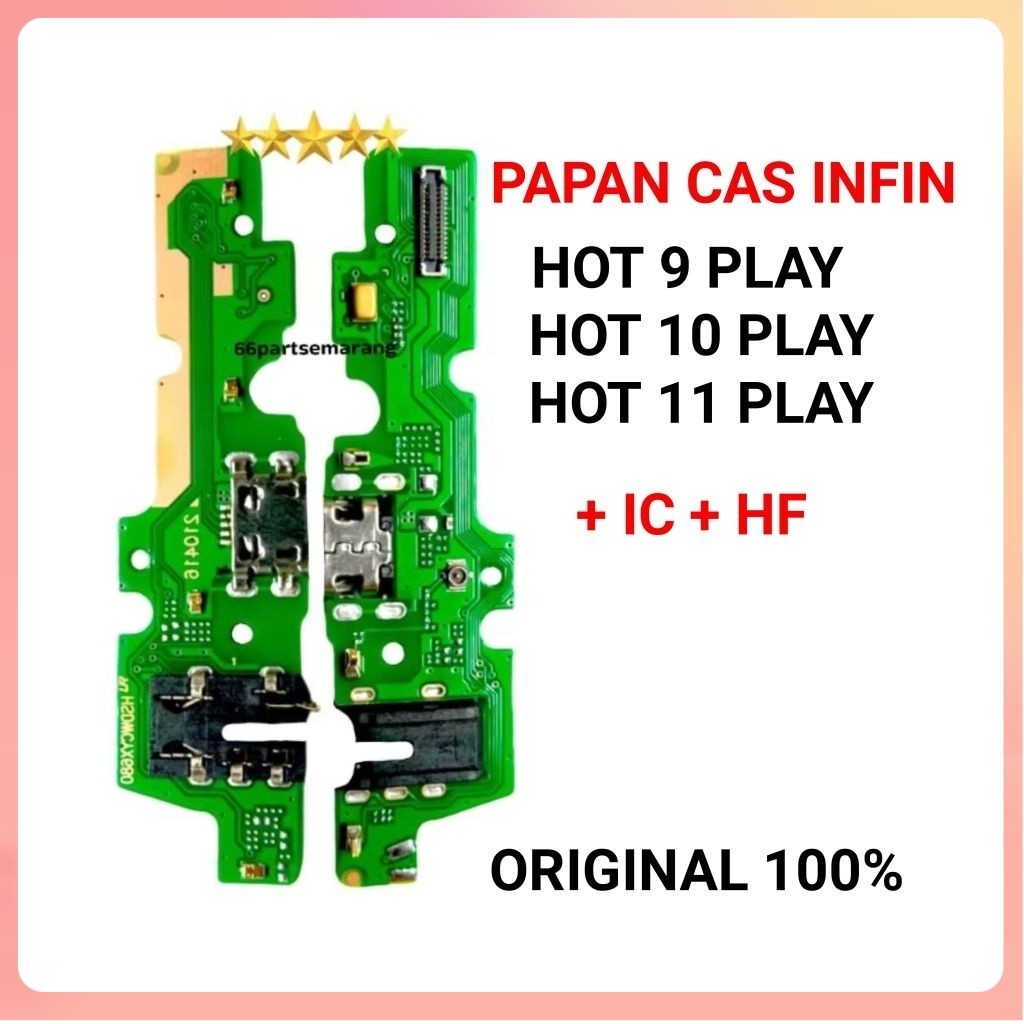 Ori Konektor Charger For Infinix Hot 9 Play / Hot 10 Play / Hot 11 Play / Plus iC  charger Konektor 