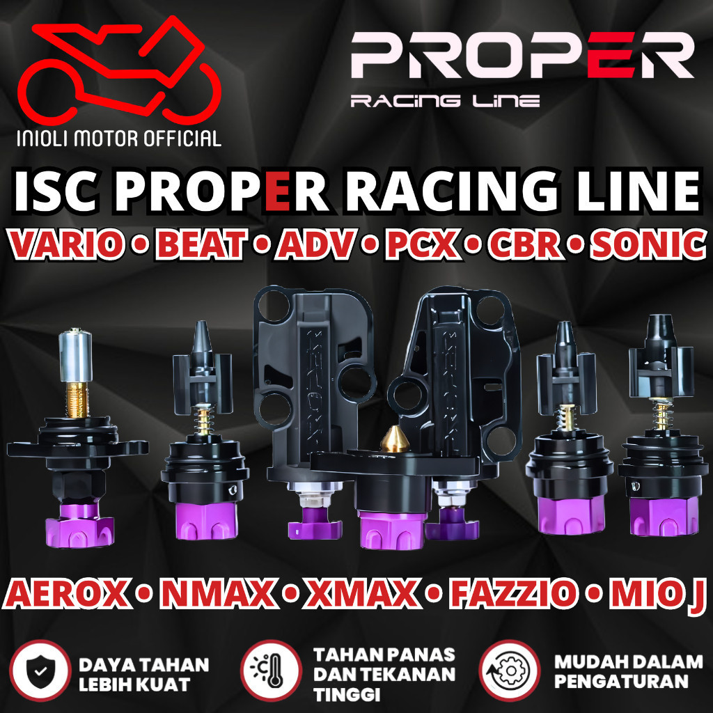 ISC MANUAL AIR SCREW PROPER RACING LINE VARIO PCX ADV BEAT AEROX NMAX XMAX LEXI SONIC CBR SUPRA GTR 