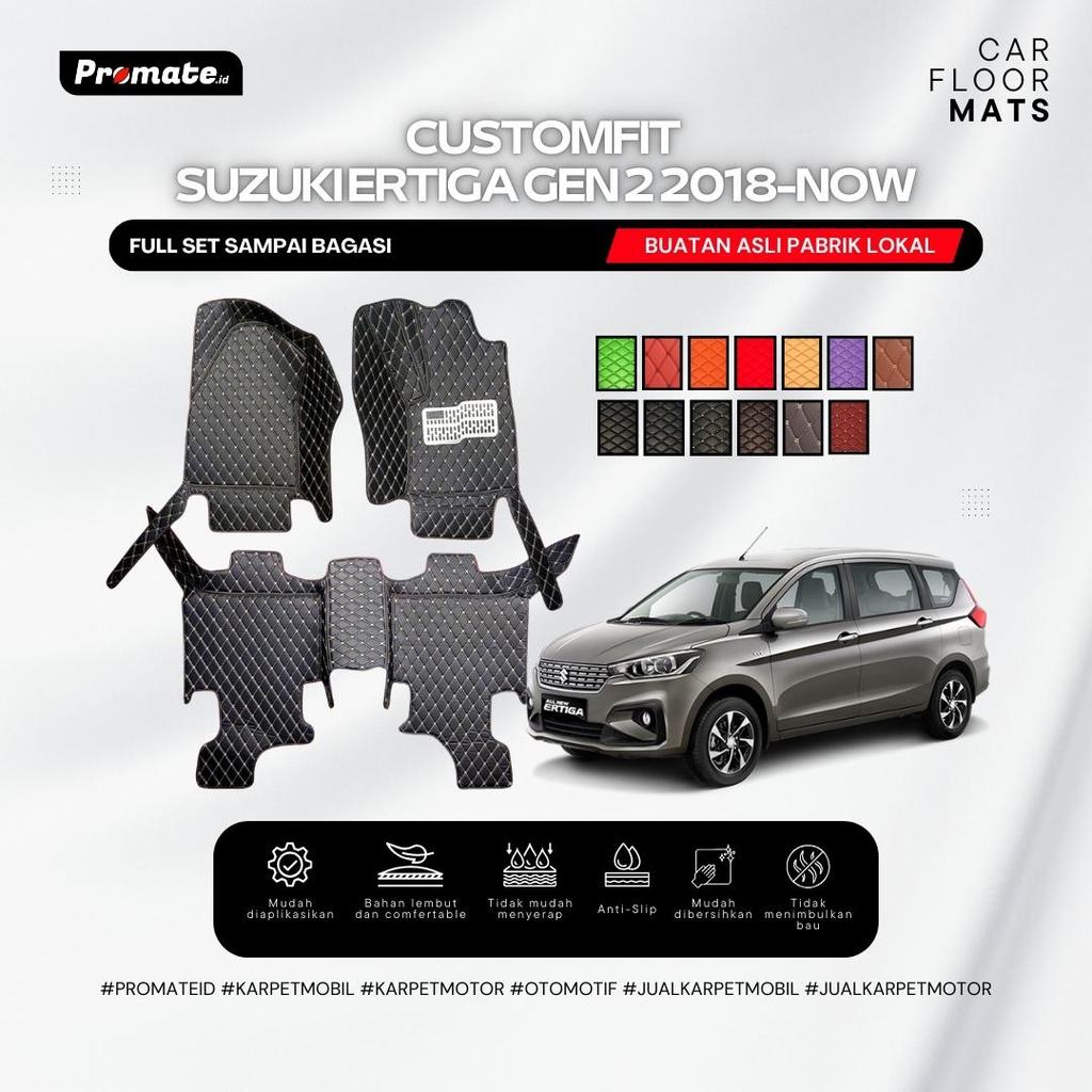 Promate Karpet Mobil Customfit Suzuki Ertiga GEN 2 Tipe GX 2018 - NOW   -  Custom fullset include ba