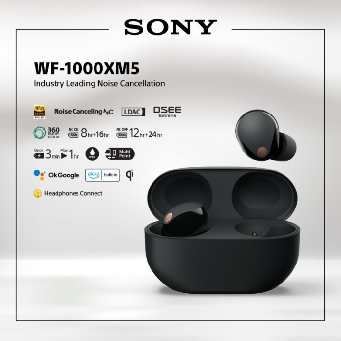 Sony WF-1000XM5 / WF1000XM5 / WF 1000 XM5 - ANC TWS Bluetooth Earbuds