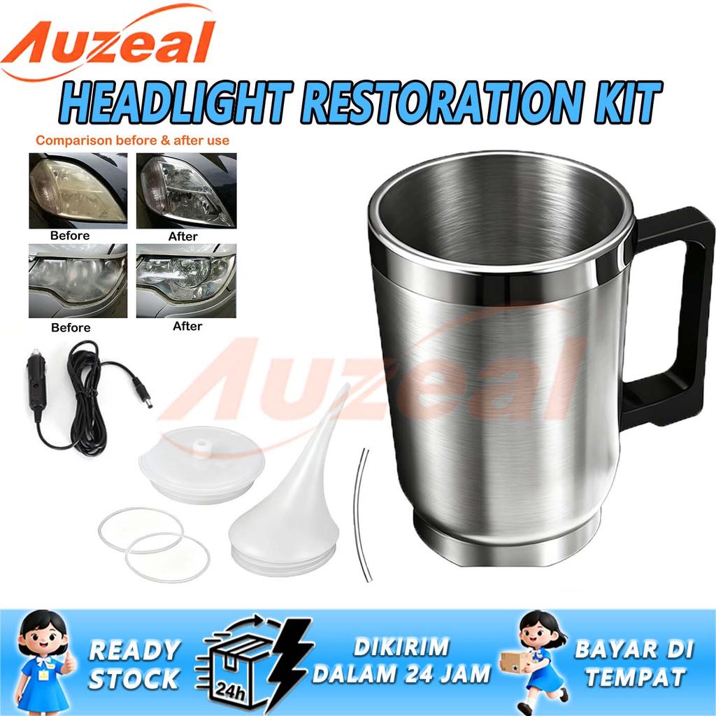 Cairan Perbaiki Kepala Lampu Mobil - Pemoles & Pembersih Kuning Kepala Lampu, Hasil Mengilap & Tahan