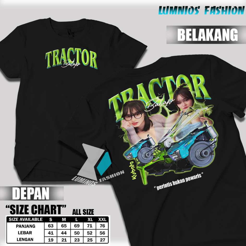 avery clothing Baju Kaos Traktor Sawah I Kaos Sawah Petani Muda I Kaos Traktor Mania I Kaos Traktor 