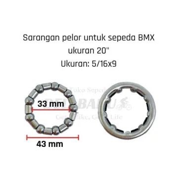 Pelor Sarangan As Tengah Sepeda BMX 20 Promo