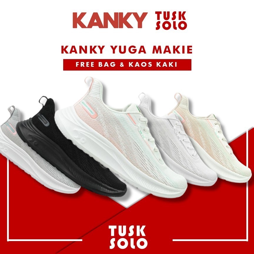 Sepatu Kanky Yuga Makie Sepatu Sneakers Casual Sepatu Kanky Sport Pria Wanita Original