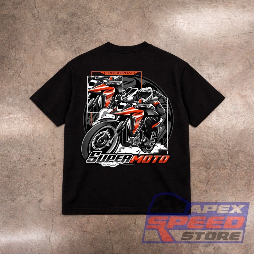 APEX SPEED Kaos SUPERMOTO SPEED SHOP Regular Fit 100% Cotton Combed Design Unisex Premium