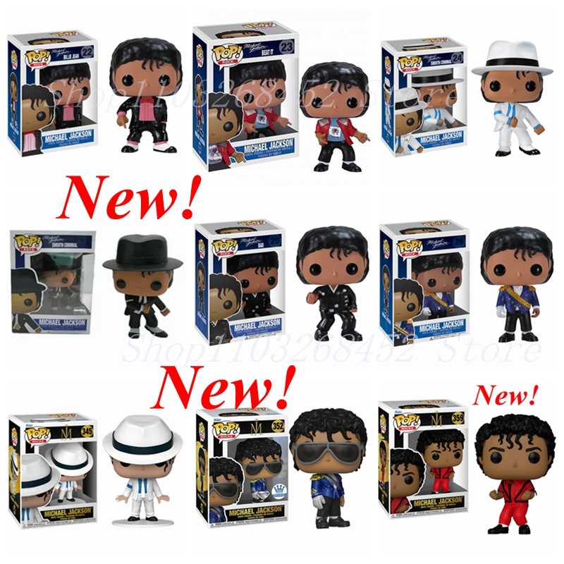 New FUNKO POP Stars Beat it Michael Jackson #22 #23 #24 #25 #26 #345 #352 #359 Toys Action Figure Co