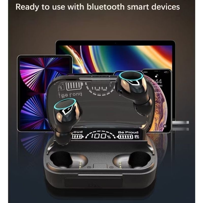 Promo Tws M30 Bluetooth Earphone TWS M30 Digital Indikator LED + Powerbank Bluetooth V5.1 Tws Gaming