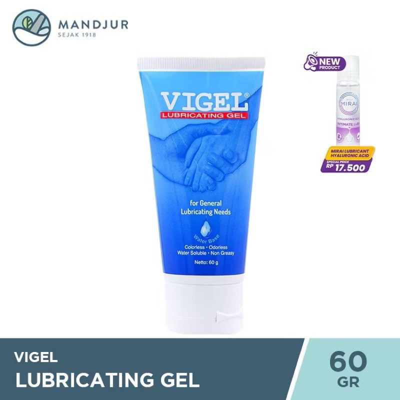 Bisa COD Bisa Cod & Privasi Aman || READY STOKK Vigel Lubricating Gel  - 60 gr - Pelumas Ms V Terbai