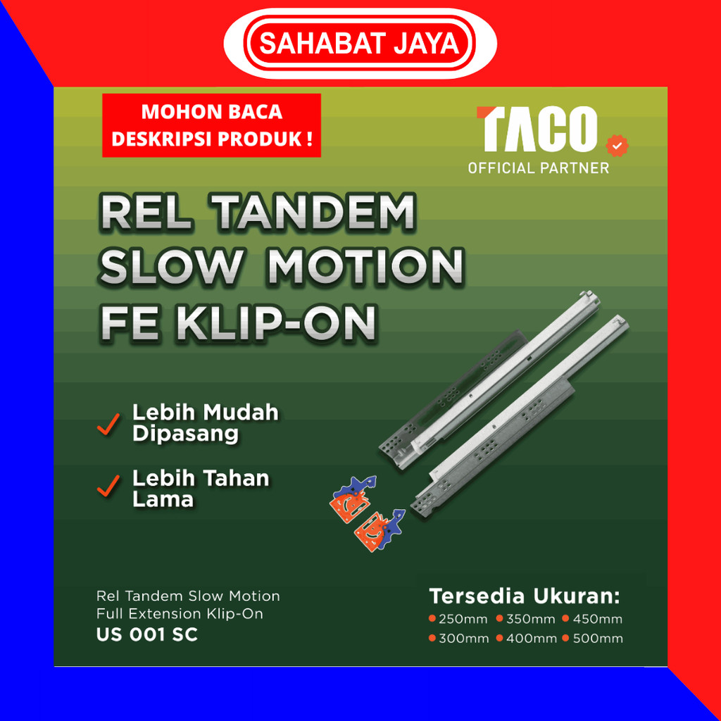 TACO Rel Tandem Slow Motion Full Extension Klip On US 001 SC