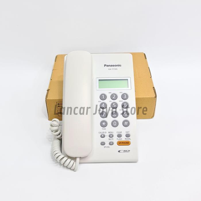 Pesawat Telepon / Telpon Kabel Rumah Panasonic KX-T7705 Telpon Rumah Panasonic KX-T7705X Putih