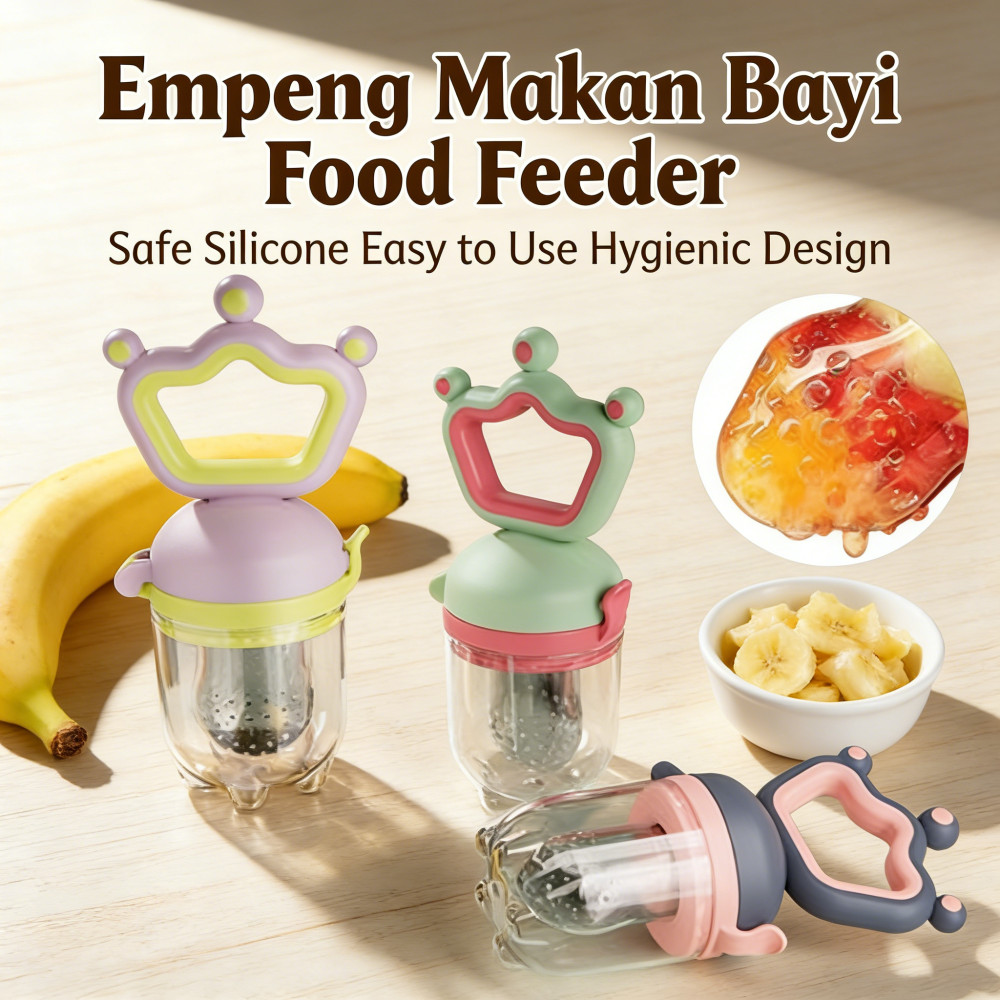 Empeng Makan Bayi Food Feeder Fruit Dot Buah Botol Twist Sendok Dot Silicone