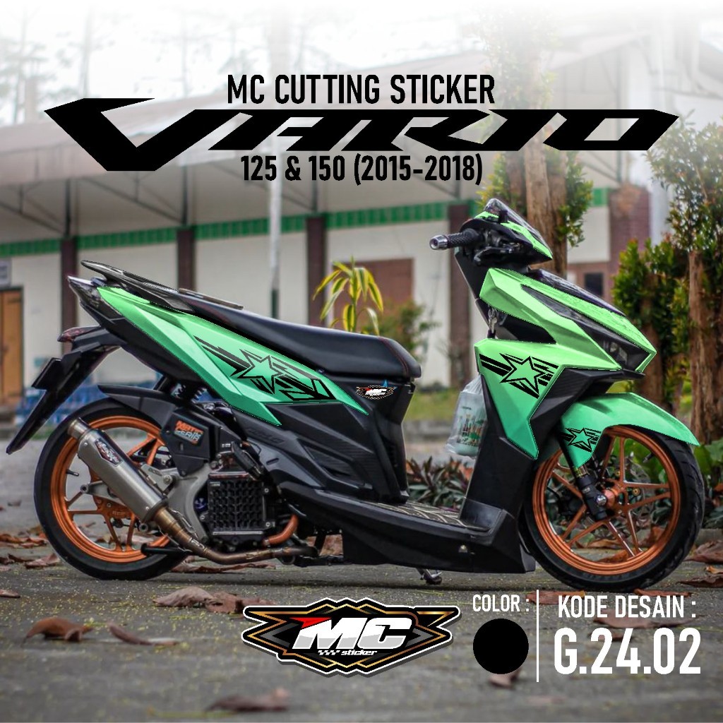Sticker Striping Vario 125 150 Led Aksesoris Motor Stiker Honda Cutting Vario 125 Vario 150 Led 2015