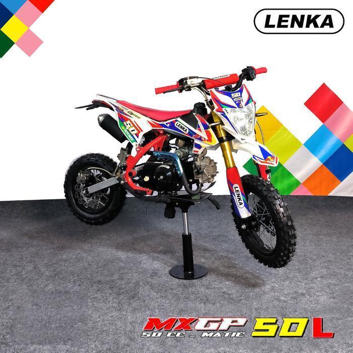 Lenka Motor Mini Trail MXgp 50L Mini Trail Anak MXGP 50L Lampu Toys Mesin 50cc Control - Merah - Mer