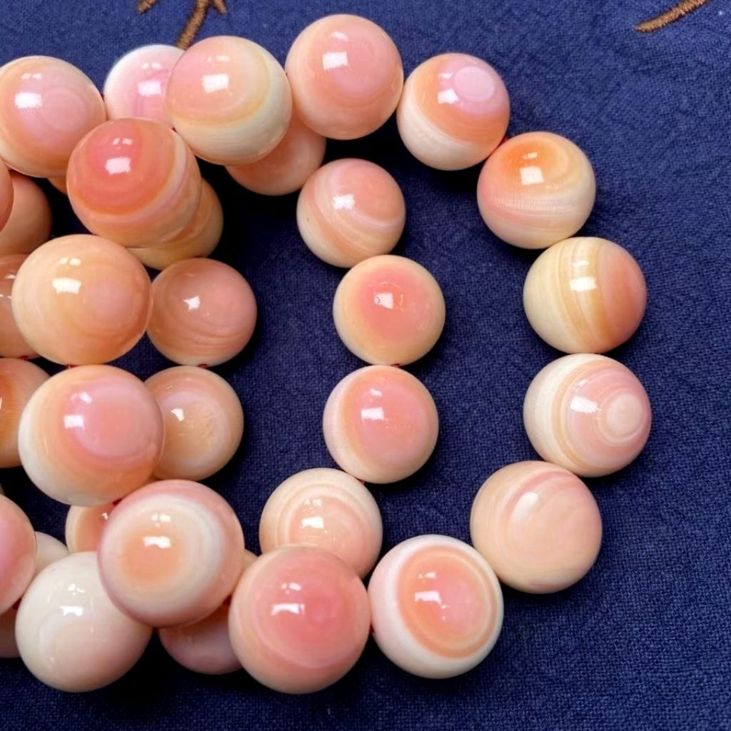 GELANG KULIT KERANG TUA ASLI 100% PUTIH SERAT PINK BAHAN SUPER BERKUALITAS NATURAL ALAMI BEI KE AKSE