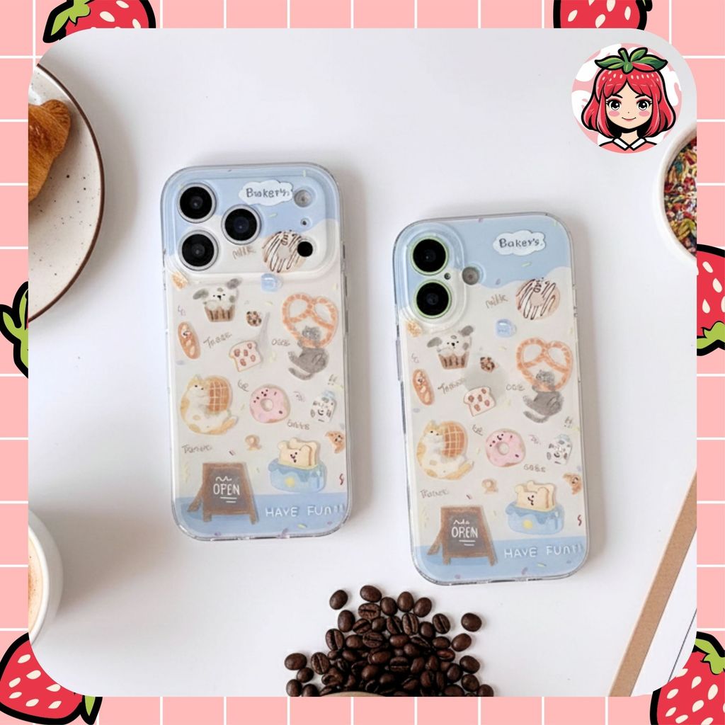 BAKERY SHOP ANGEL EYE PRINTING case vivo y19s v29e y36 y27 y17S y28 v27e v23  v23e v21e v9 t1 y75 y1