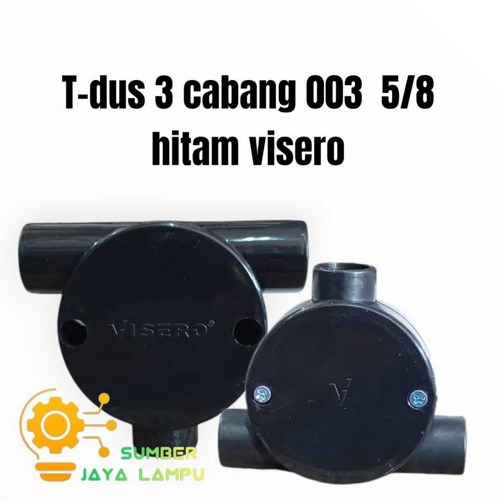 T DUS CABANG 3 BULAT BAUT 5/8 MM - VISERO VTD-003TAB