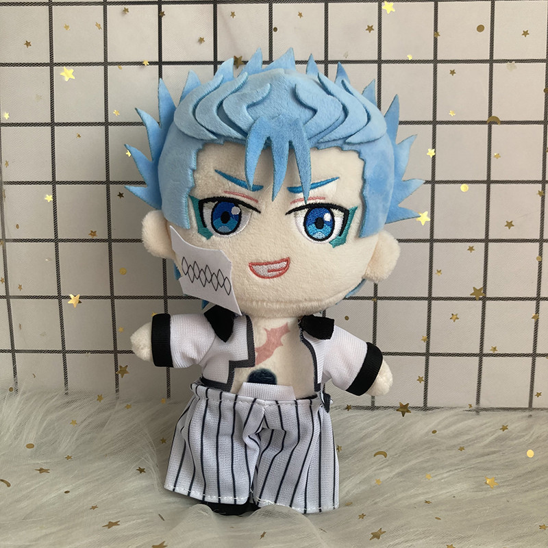 20cm BLEACH Cute Doll Grimmjow Abarai Renji Plushies Stuffed Anime Figure Plush Toy Collect Doll Bir