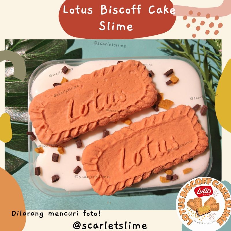 Lotus Biscoff Cake Slime//DIY clay slime