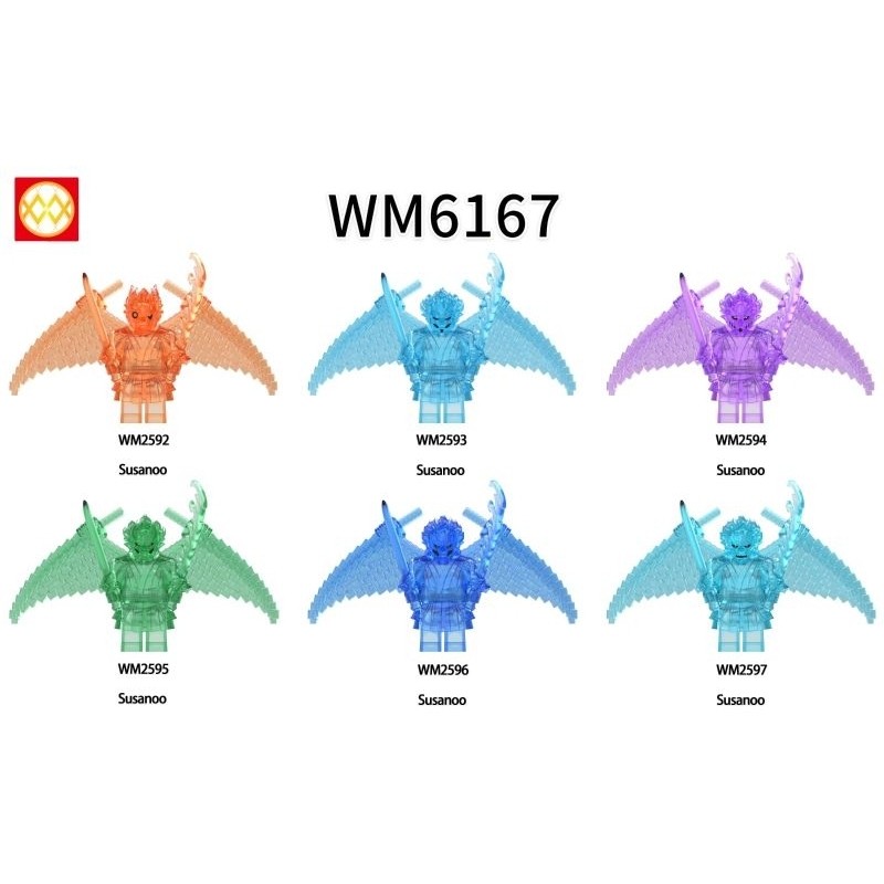 Action figure Naruto susanoo Kakashi Itachi Sasuke indra sishui Madara WM6167