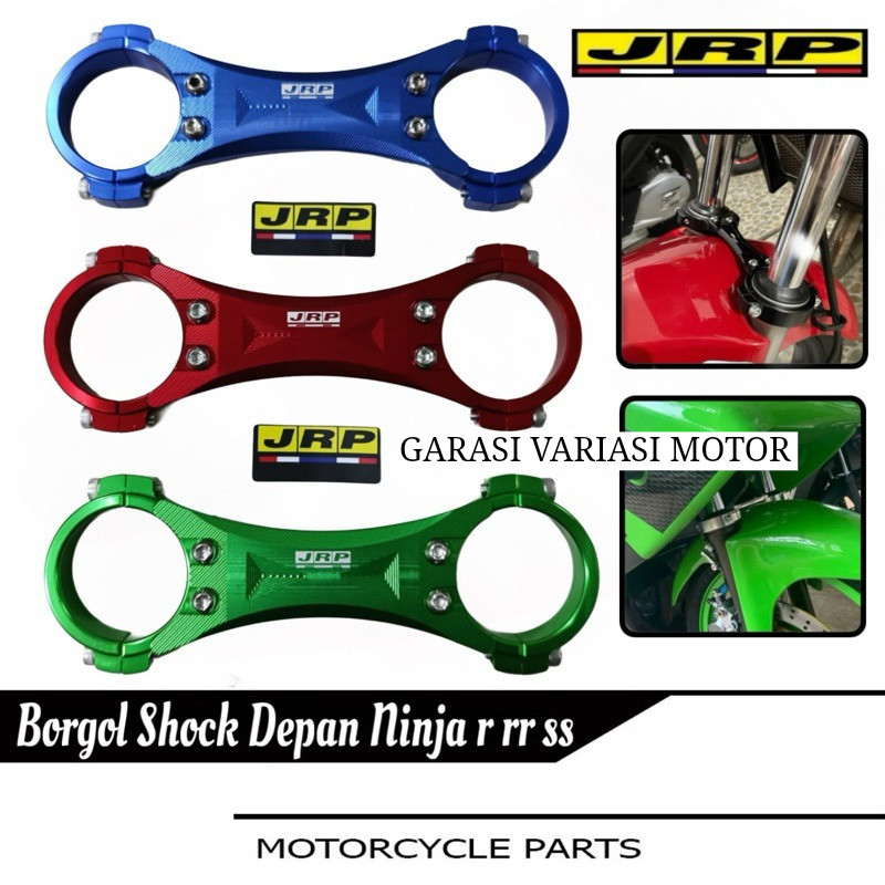 Stabilizer Fork Full Cnc Stabilizer Shock Depan Ninja 150 R RR SS Gembok Bottom Shock Ninja 150 R RR