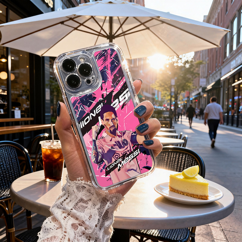 Lionel Messi   Football Legend   Iconic Player   Dynamic Art Case HP Transparan Soft Cover untuk iPh