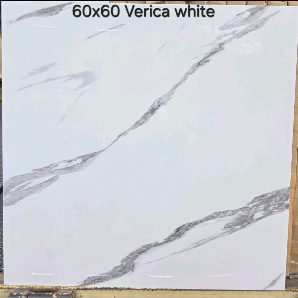 Granit Lantai Dan Dinding 60x60 Verica White Glazed Polish | Kilap | Licin Product Vellino