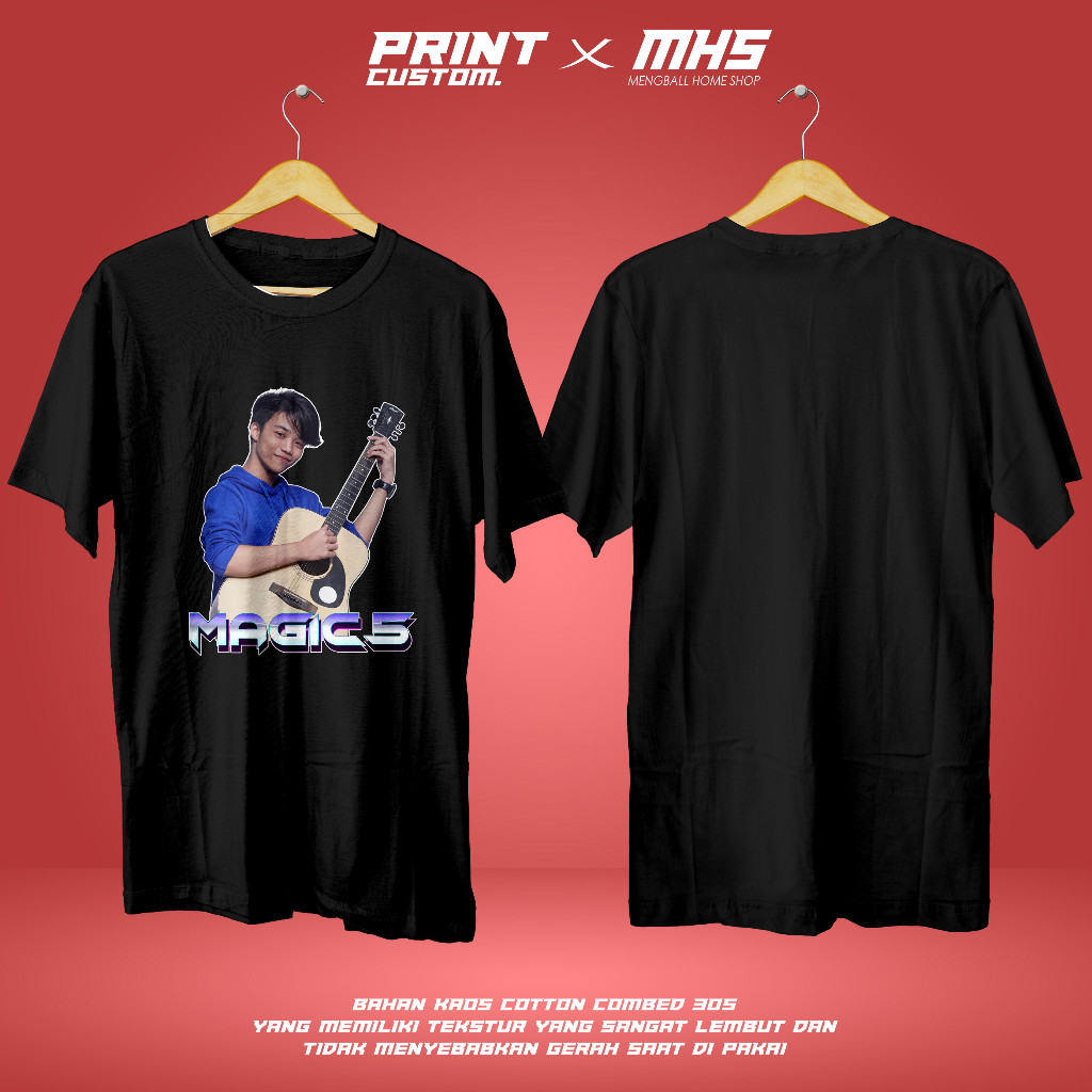 KAOS MAGIC 5 GIBRAN AFAN LENGAN PENDEK COTTON COMBED 30S PREMIUM - KAOS MAGIC 5 - KAOS FILM FH TERMU