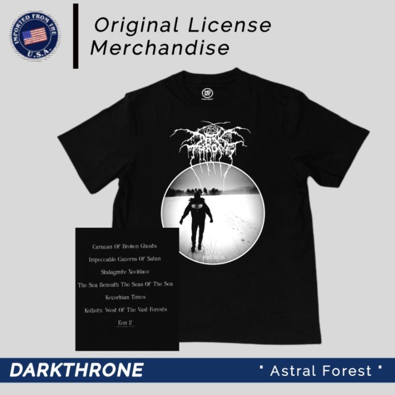 (COD) Darkthrone - Astral Forest Tshirt kaos band Orginal Official License MerchDirect