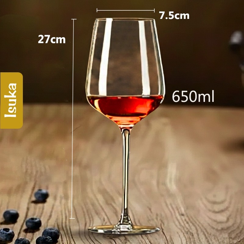 Gelas Wine Kaca Kristal Wine Goblet Red Wine Stem Glass Gelas Minum Anggur Crystal Glass Shiraz 11