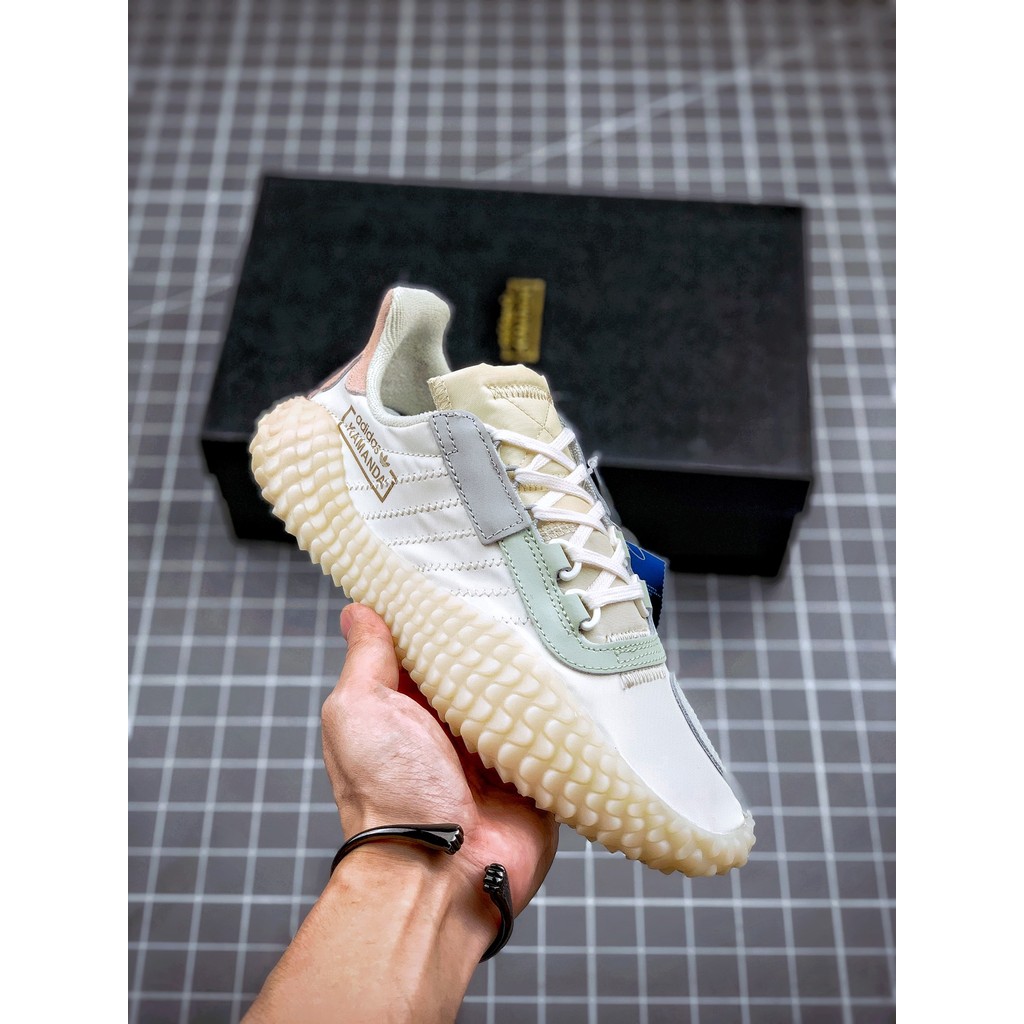 Sepatu Adidas Country x Kamanda Retro Pria Wanita Warna Putih Hijau Abu Nyaman Serbaguna